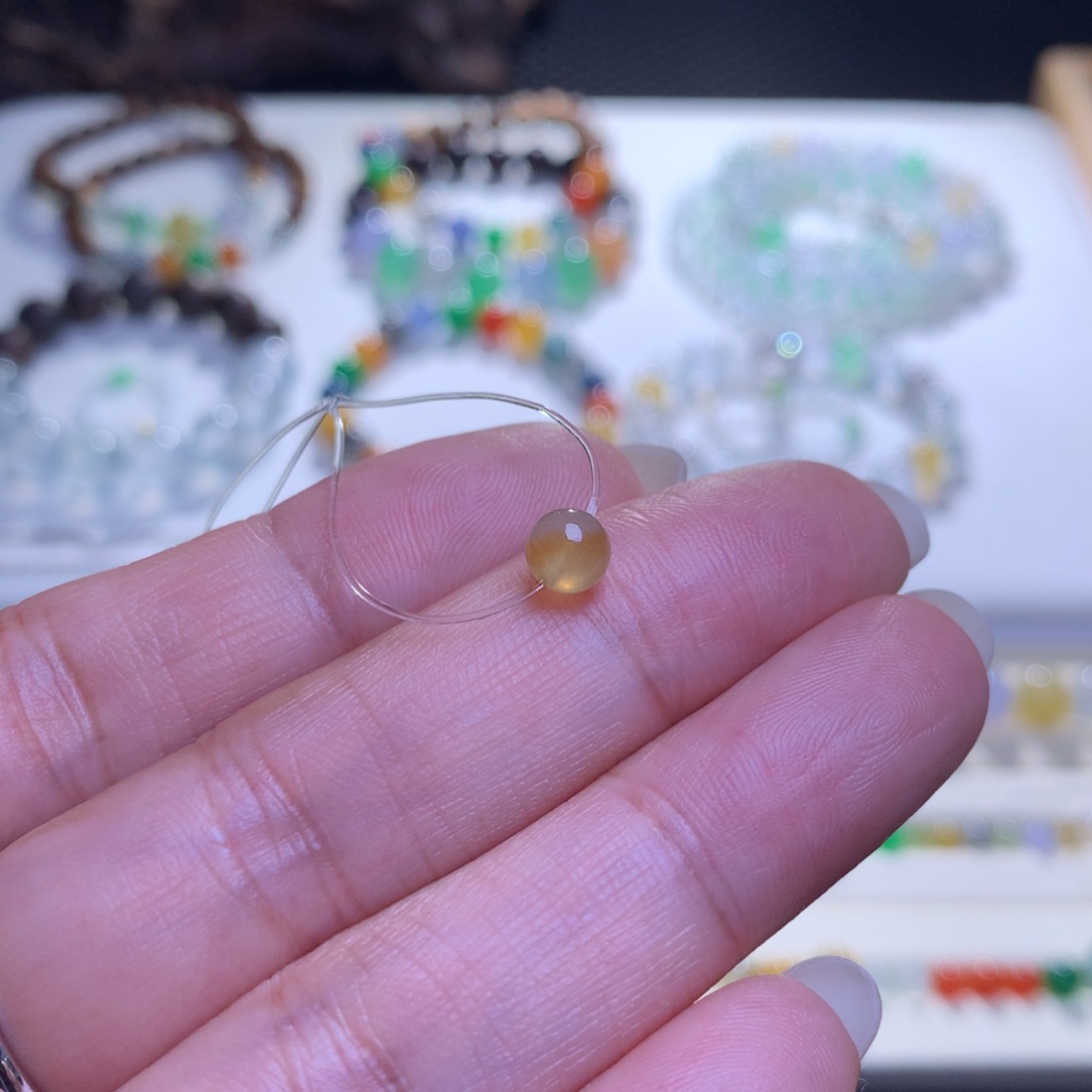 未镶嵌手链翡翠翡翠手串卡5.5