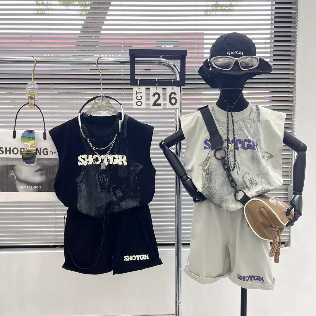 童装男童套装2025夏季新款儿童两件套AW2006