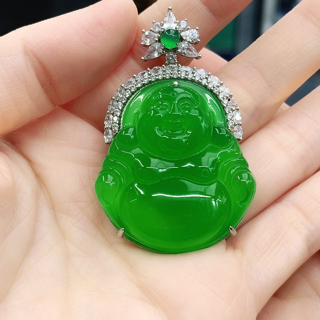 银S925镶嵌吊坠玛瑙/玉髓