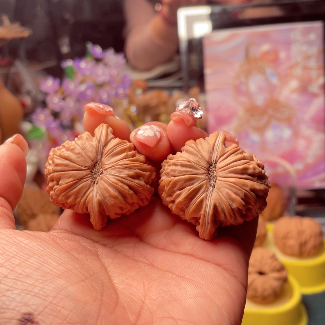 【闪购商品】文玩核桃把件山**山拱桥楼38