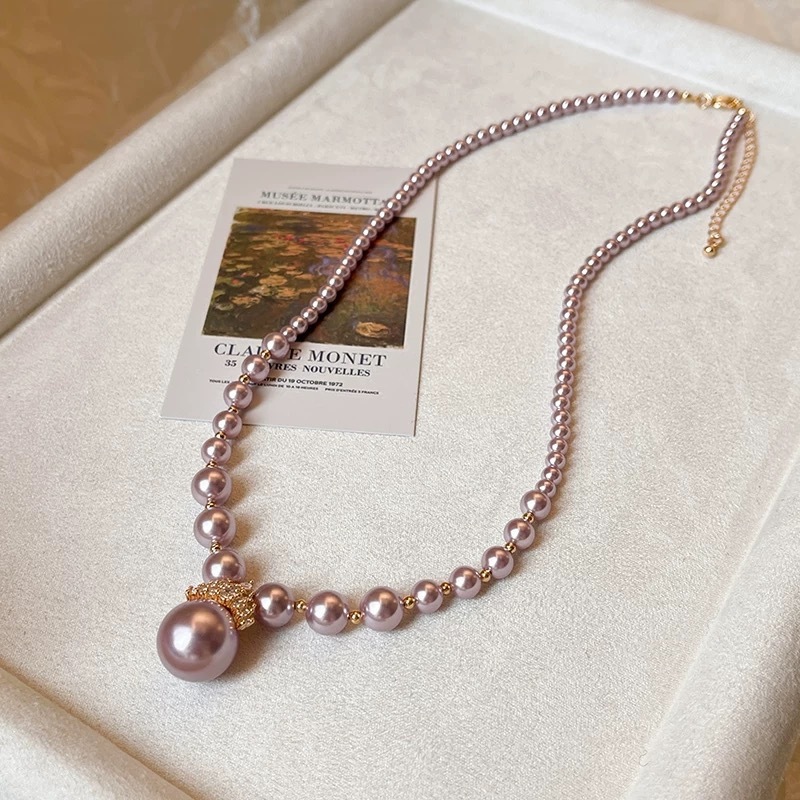 3001曼塔玫瑰紫项链（送同款手链3002）