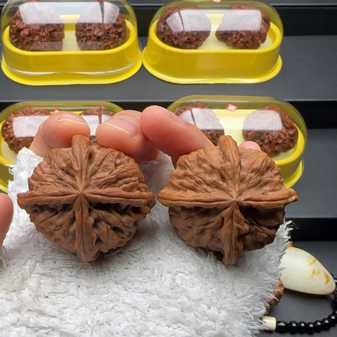 把件文玩核桃玉玺四棱全品44
