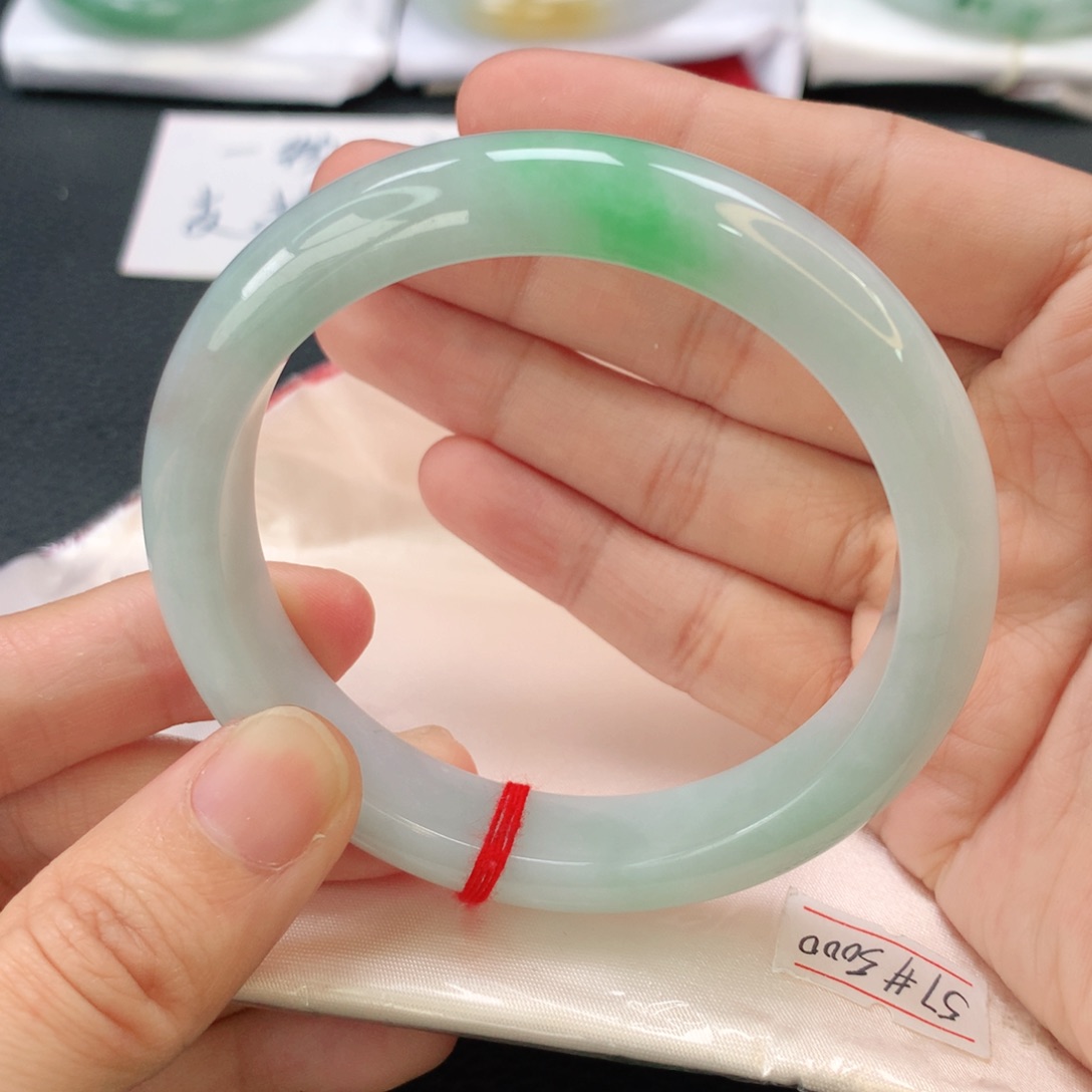 翡翠手镯未镶嵌缅甸57
