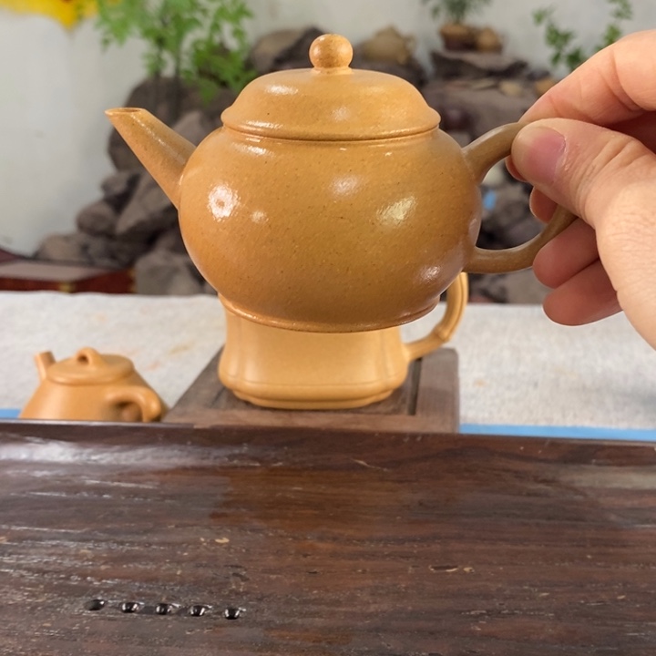 紫砂茶壶黄金段水平120左右的容量半手制作