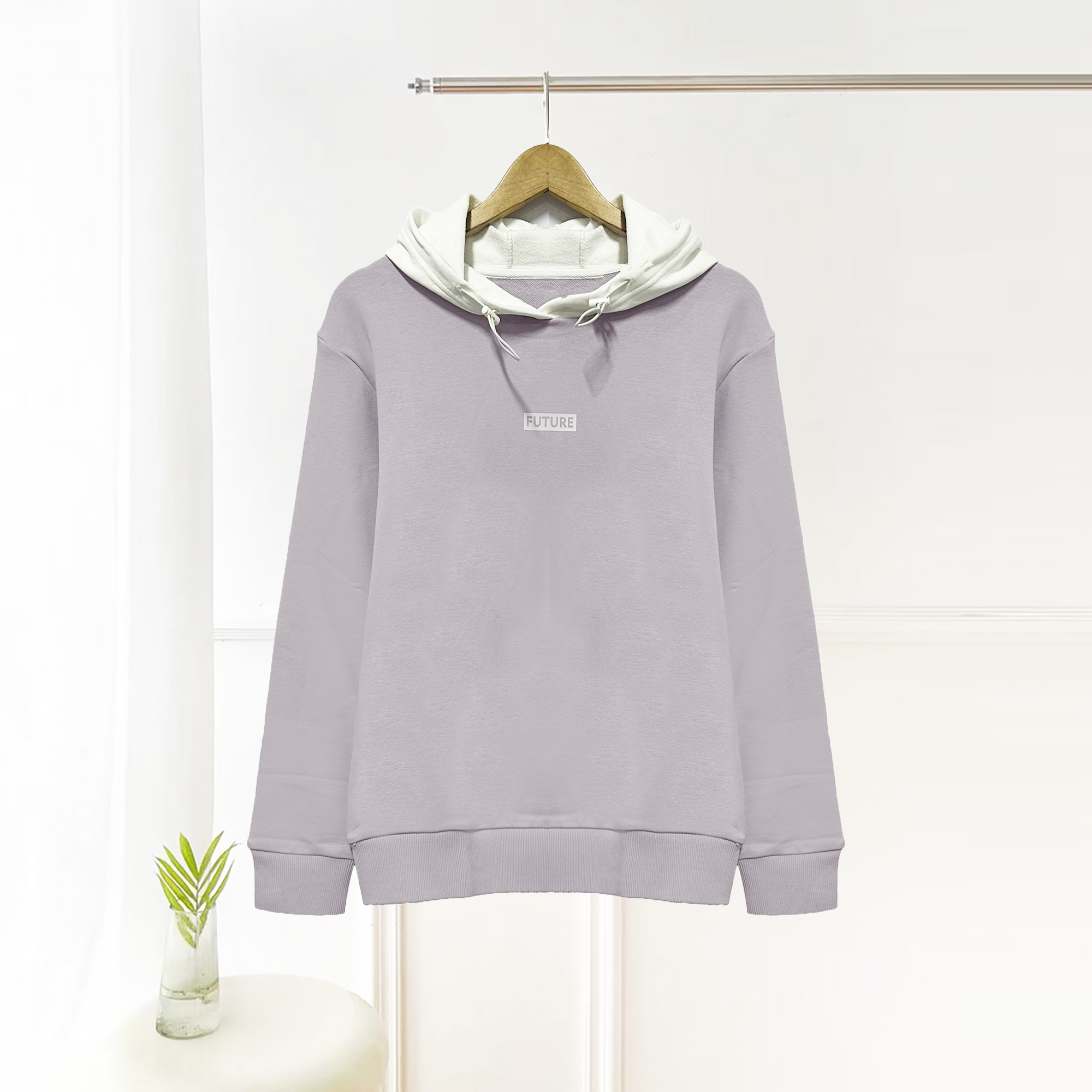 新品上新！时尚百搭连帽撞色套头卫衣H173