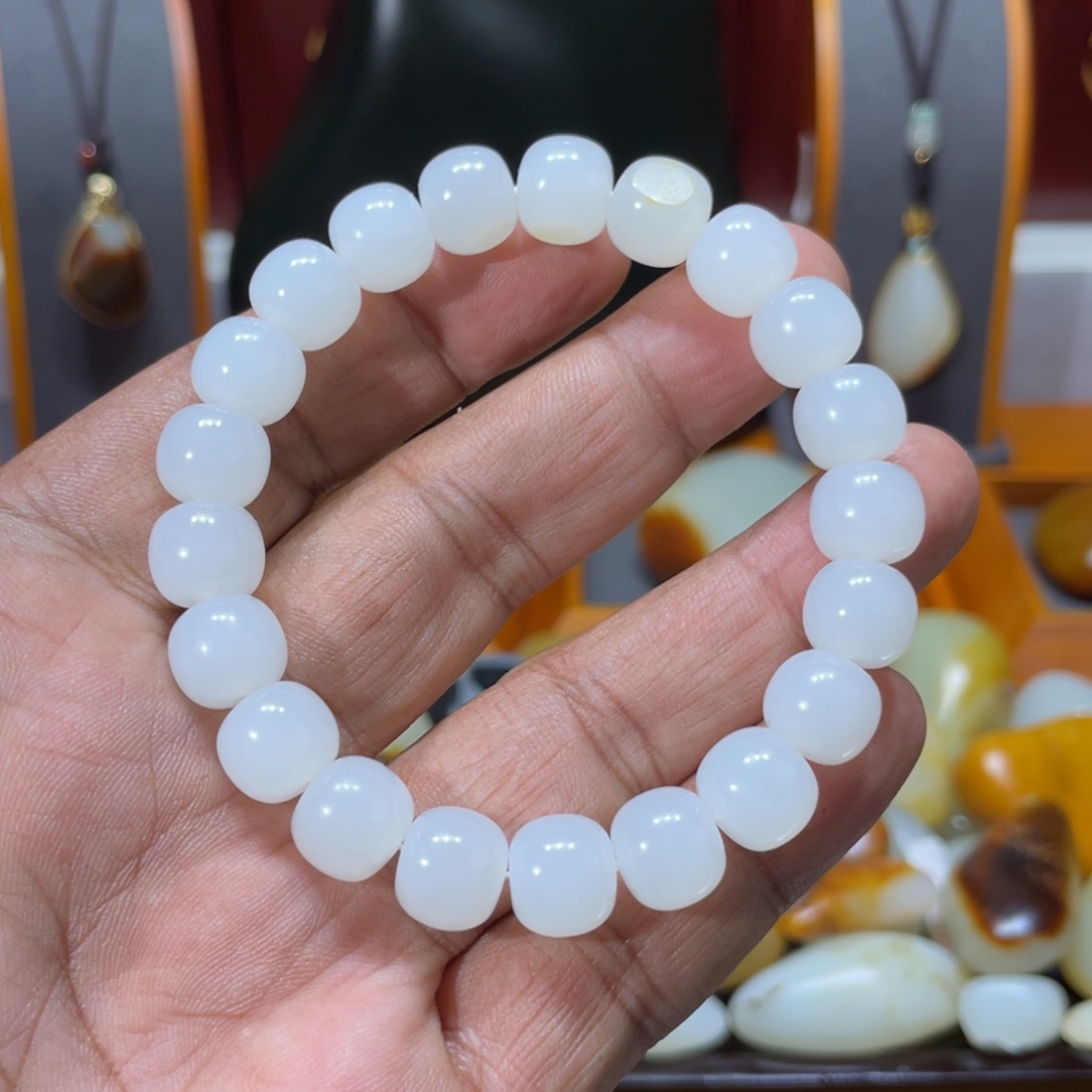 和田玉（白玉）手串未镶嵌0*0