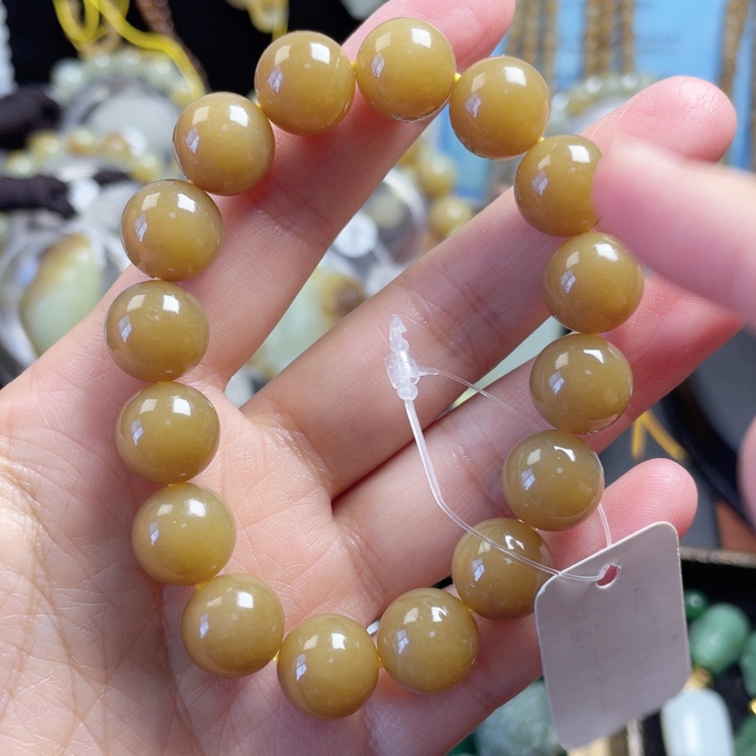 和田玉手串未镶嵌L**o