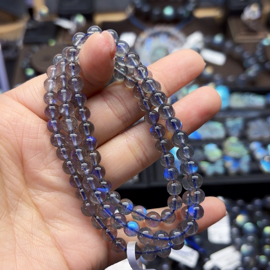 长石手链未镶嵌5.8左右