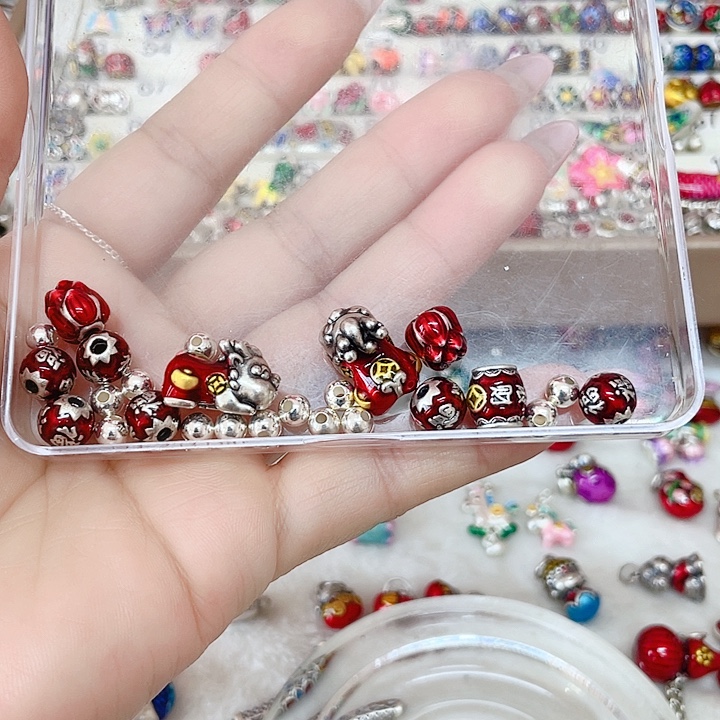 后***觉足银珐琅珐琅彩足银配件