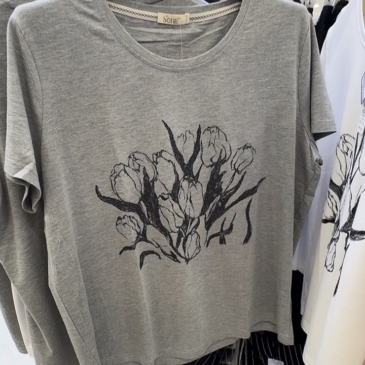 棉灰色170女士半袖7229