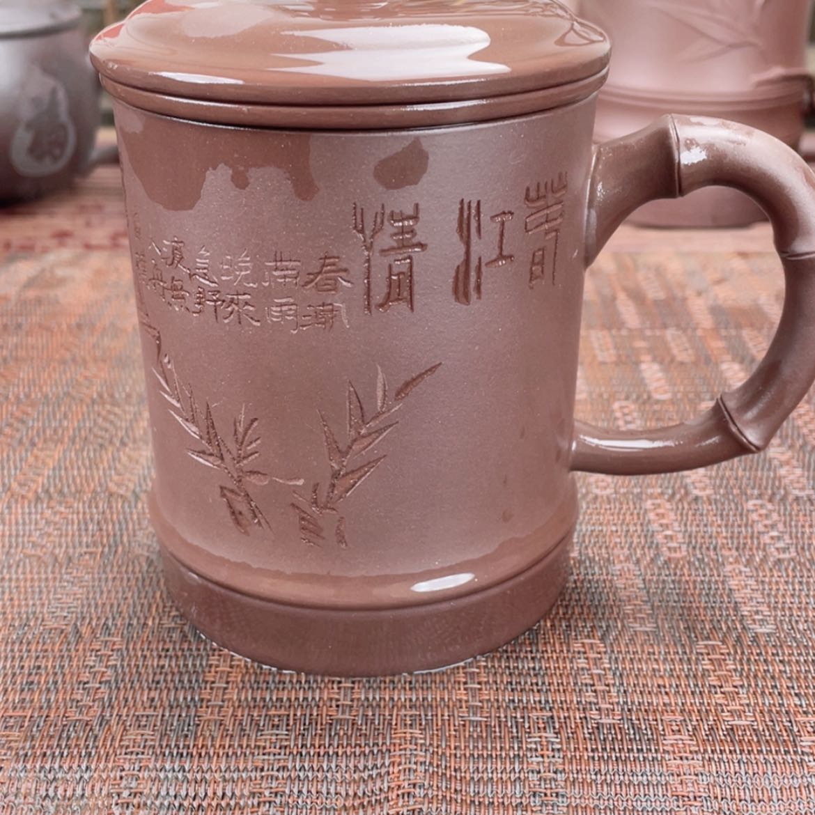 【闪购商品】紫砂茶杯宜兴原矿紫砂盖杯微瑕