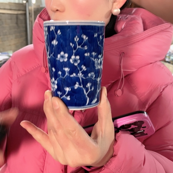 瓷片景德镇陶瓷可乐杯