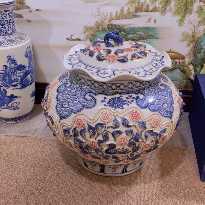 壶紫砂壶瓷器摆件手工
