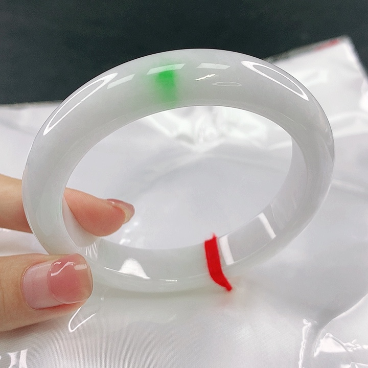 翡翠未镶嵌手镯圈58，40186