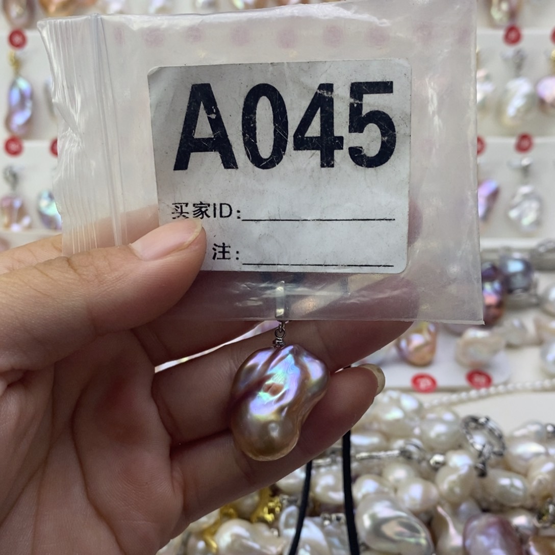 淡水珍珠银S925镶嵌颈饰