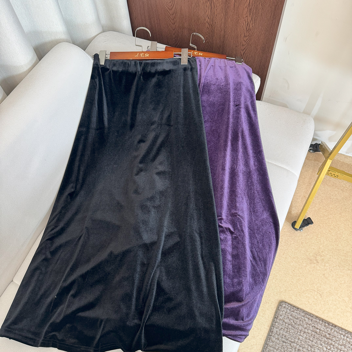 【高密！高品质】复古摩登优雅女人味包臀鱼尾裙子加长款丝绒半身裙