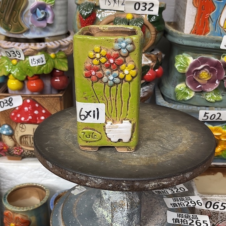 粗陶材质多肉花盆