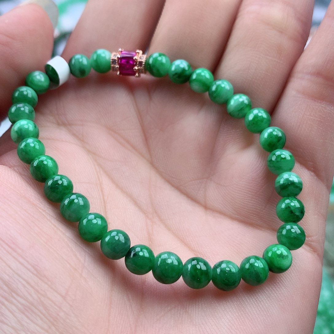 未镶嵌手链翡翠手串