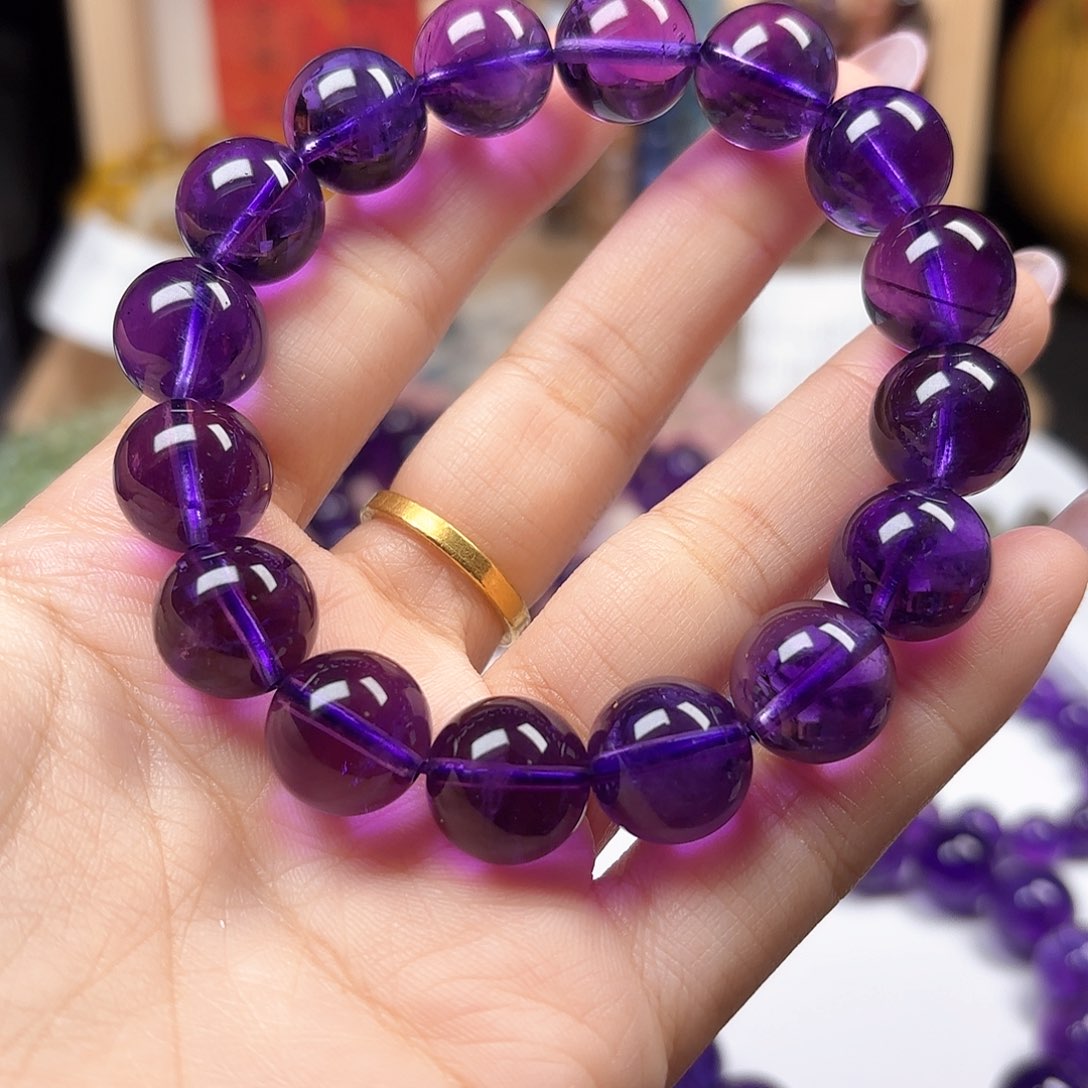 水晶手链未镶嵌紫水13