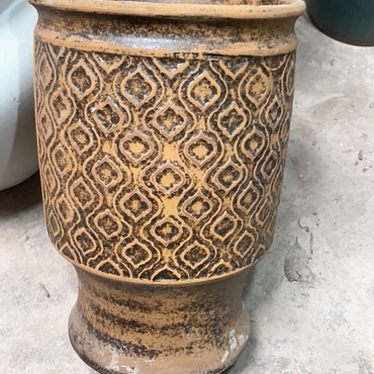 紫砂花盆口20高30，复古色