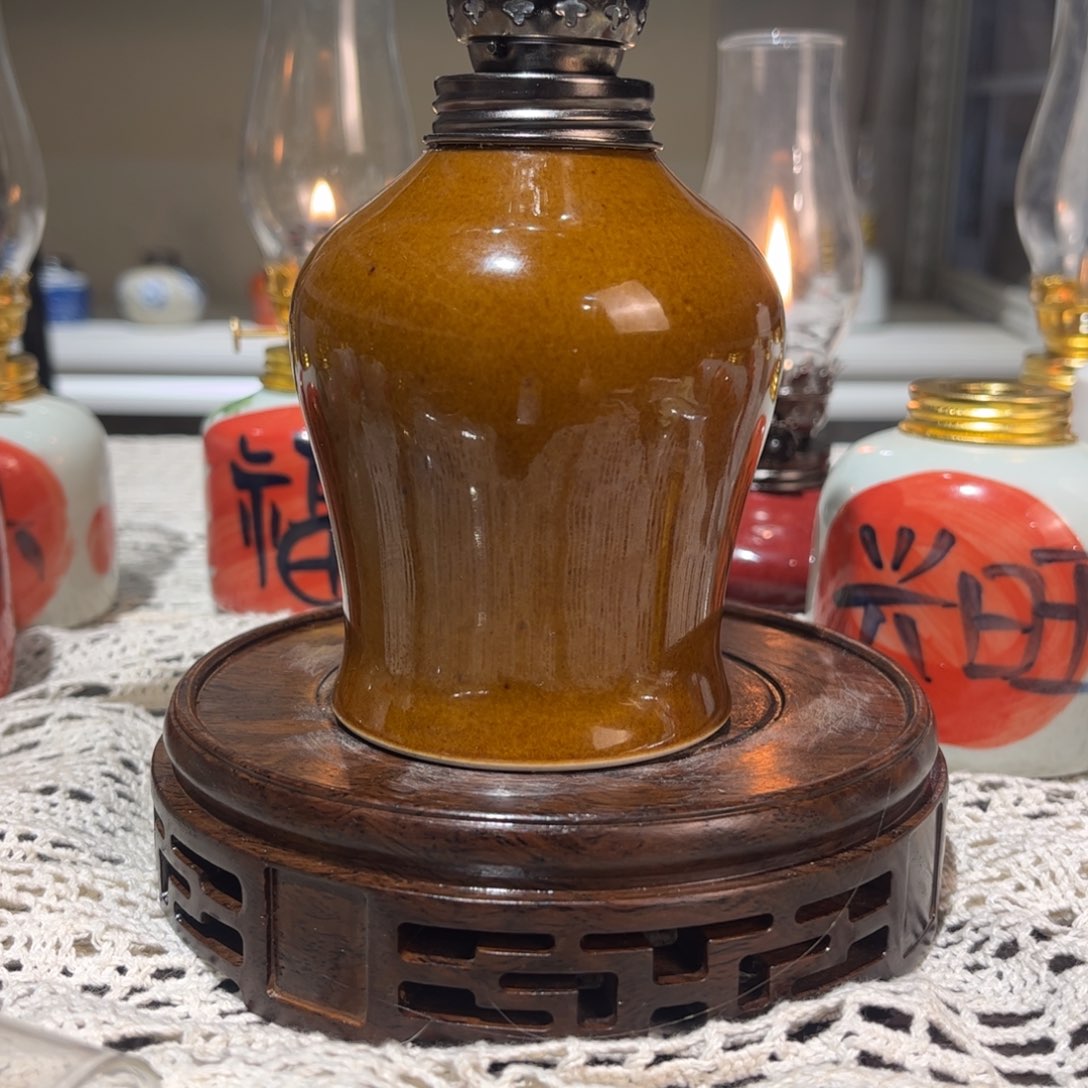 摆件景德镇陶瓷香薰灯