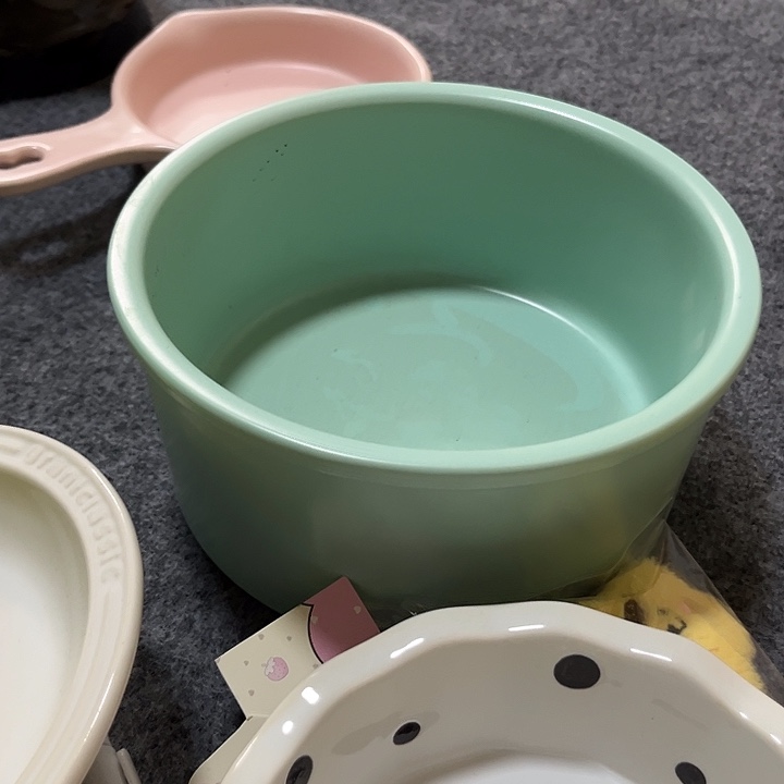 陶陶瓷薄荷绿大水碗微瑕