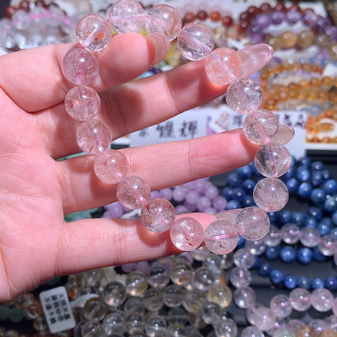 未镶嵌手链水晶玫瑰庄园粉阿塞11咪