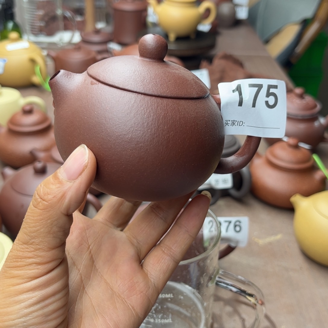 紫砂茶壶底槽清瑕疵160cc