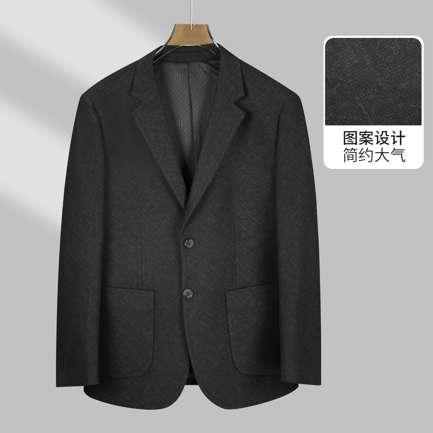 秋冬厚款男士休闲西服上装中老年装高档单西商务西装外套【9102】