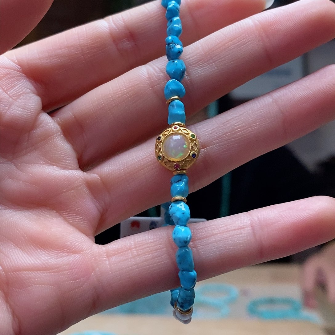 绿松石珠宝奇石未镶嵌