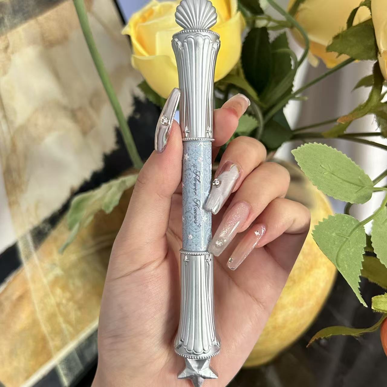 花知晓贝壳珍珠系列双头卧蚕笔