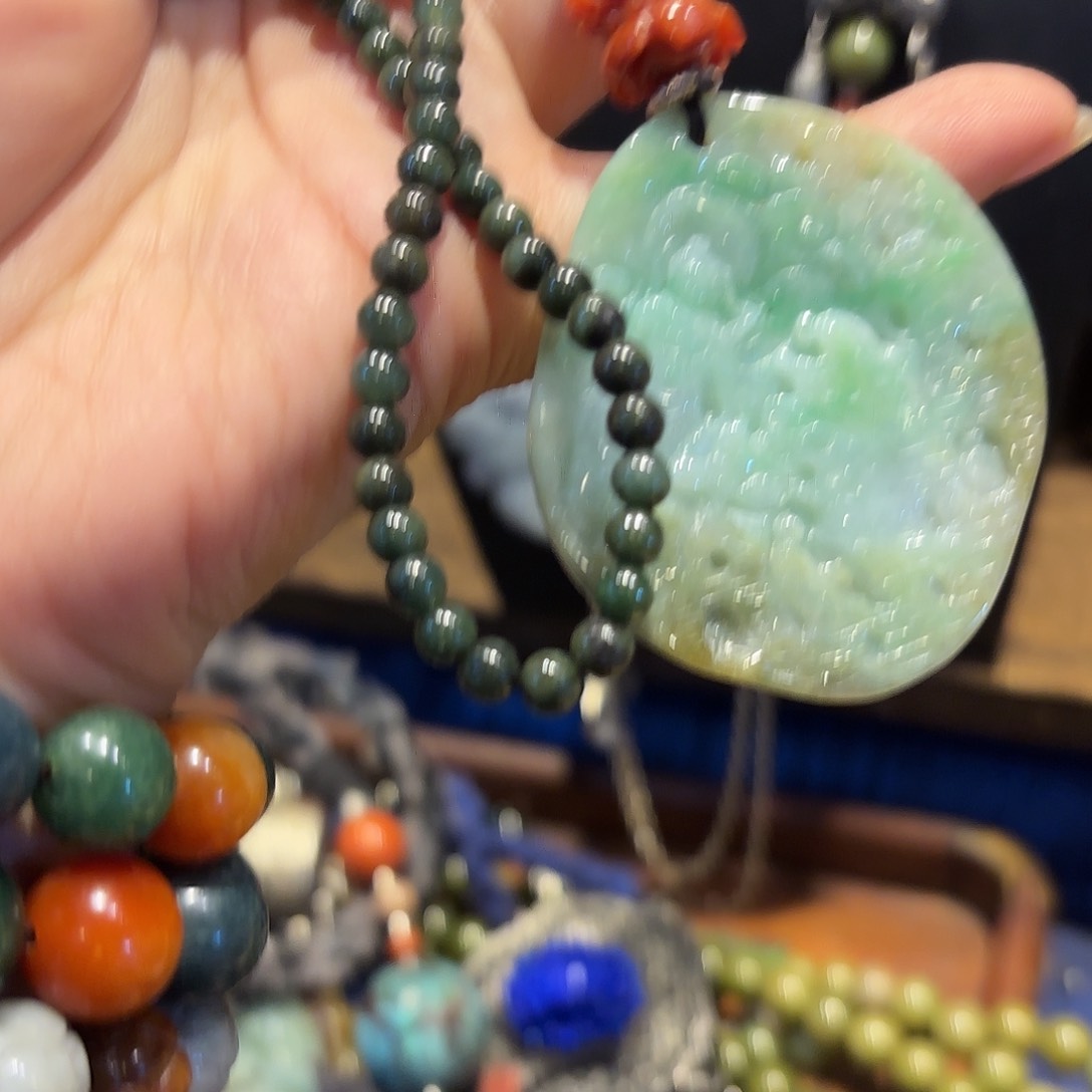 翡翠颈饰未镶嵌原创