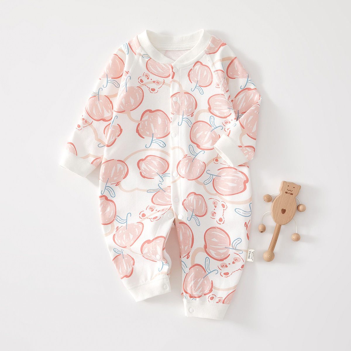 (001-100)婴幼儿童冬季棉服保暖加绒加厚连体分体