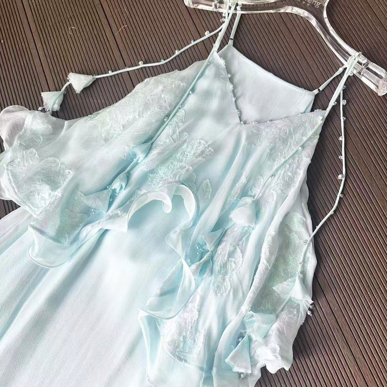 【蓝风铃 -禾枫原创】百分100桑蚕丝连衣裙合并