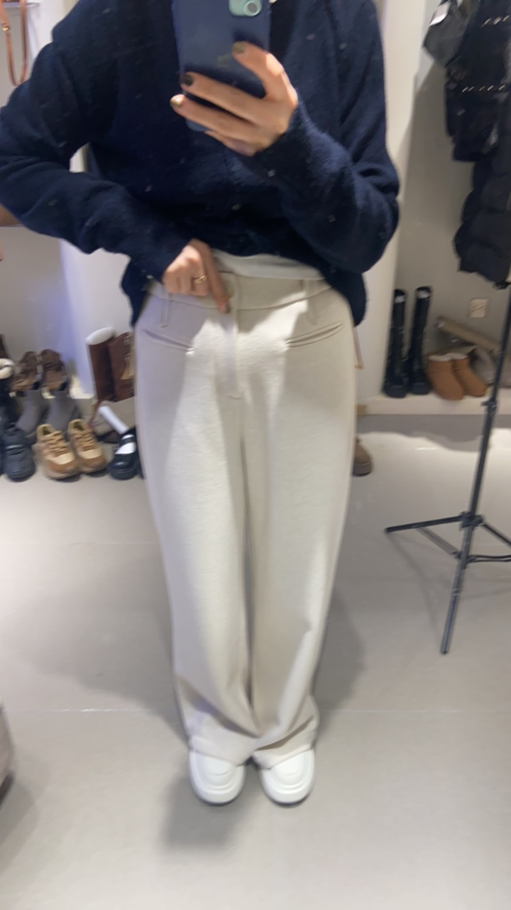 加绒加厚直筒裤百搭款