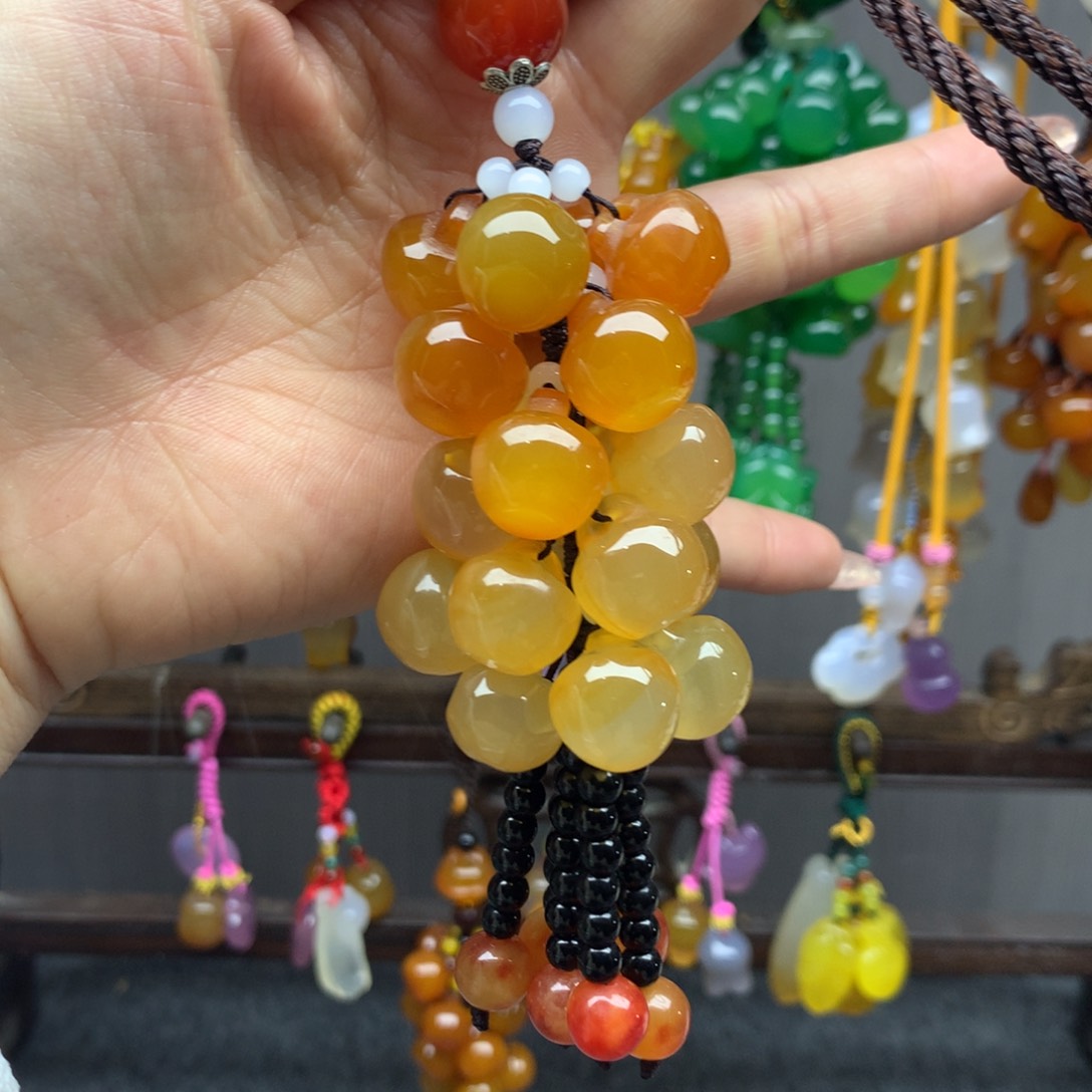 玛瑙/玉髓车挂未镶嵌