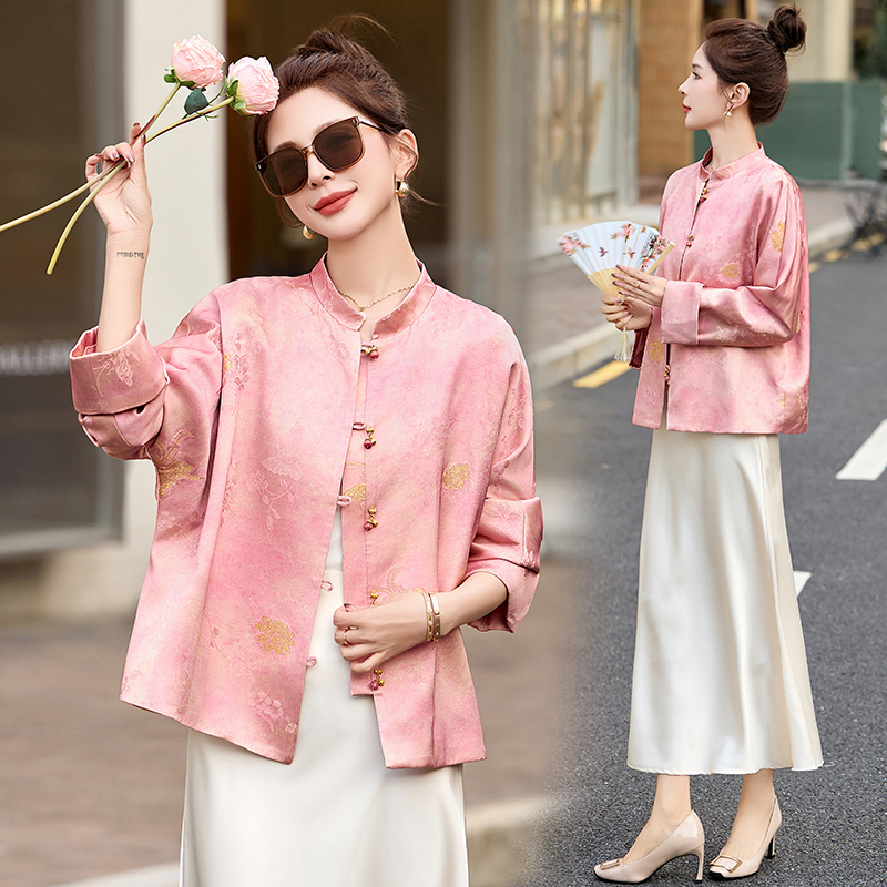 短外套女2025年春季春天衣服新款气质高级感上衣新中式短款外套女