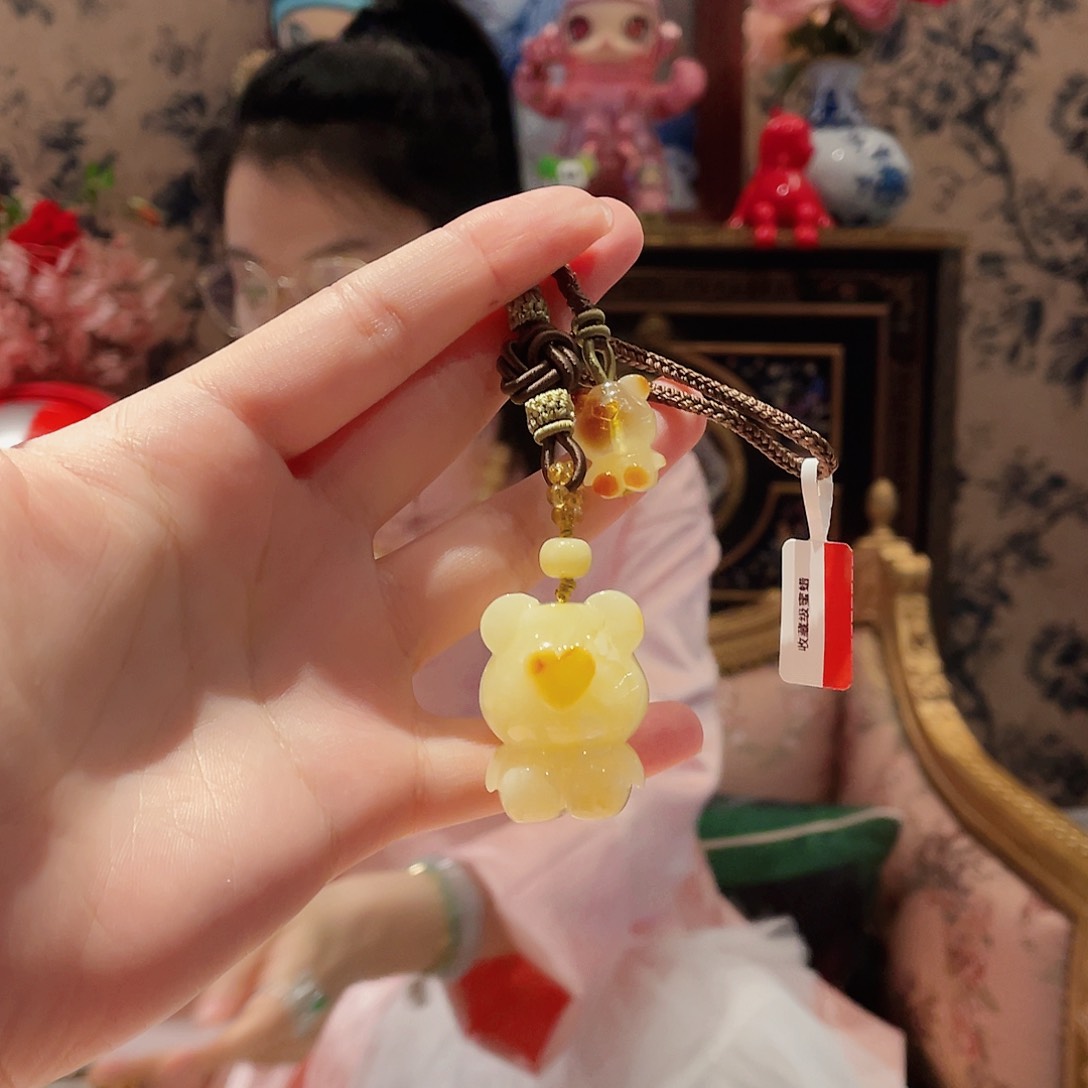 蜜蜡颈饰未镶嵌挂件