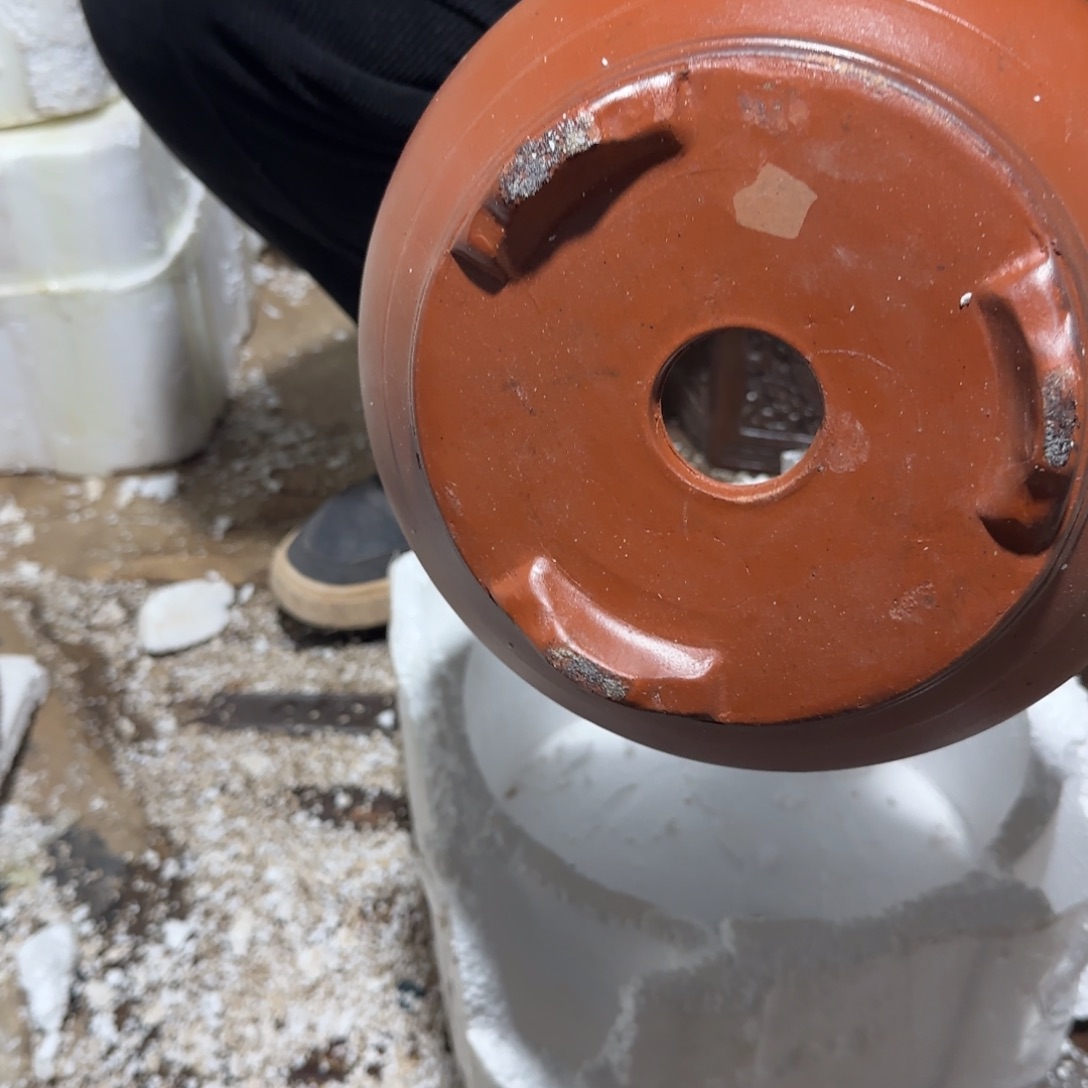 紫砂花盆瑕疵和瑕疵的