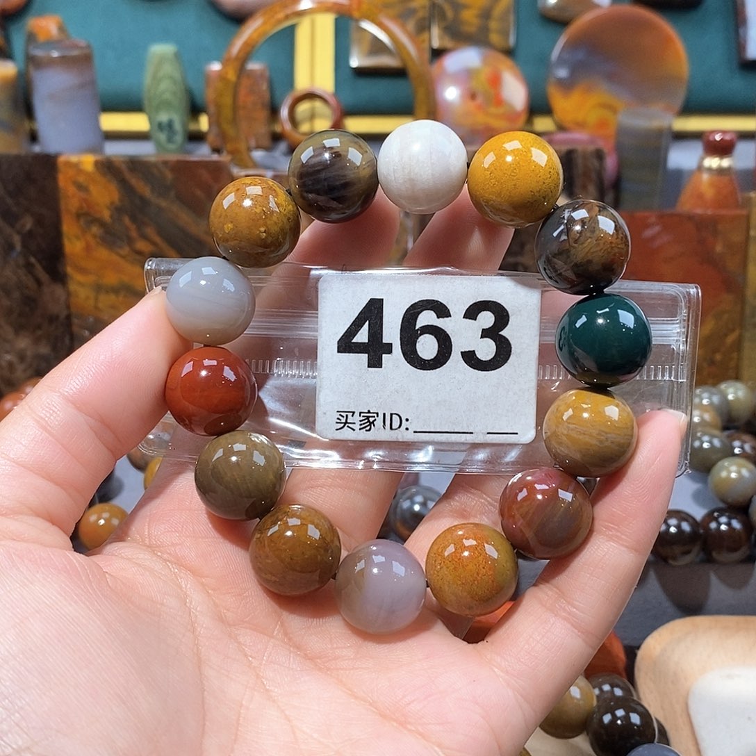 硅化玉天然北票硅化玉手串未镶嵌天然北票硅化玉手串