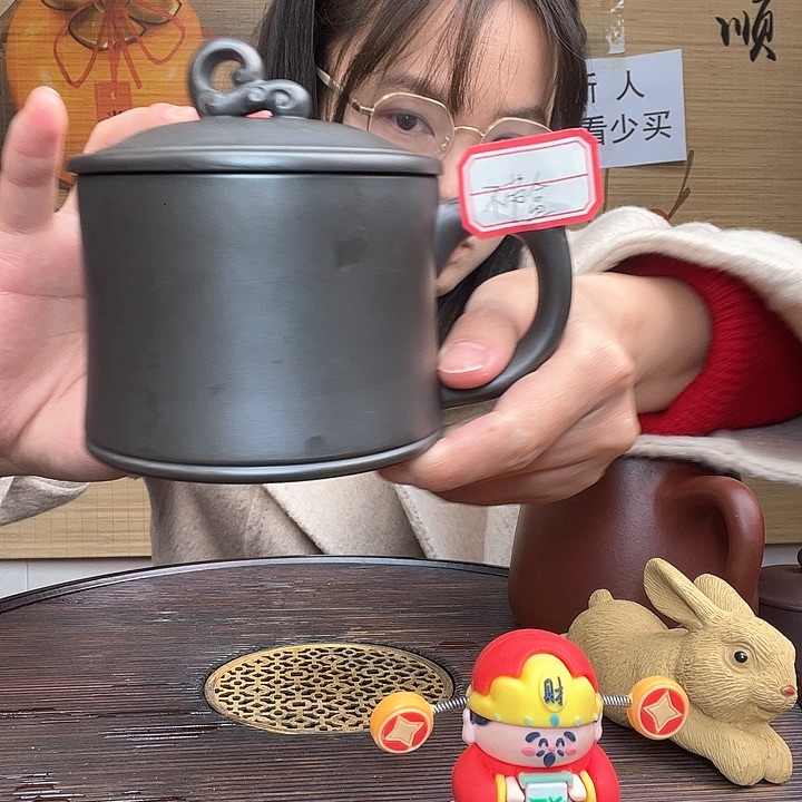 紫砂茶杯原矿紫砂杯