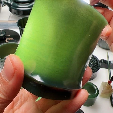 和田玉（青玉）挂件未镶嵌