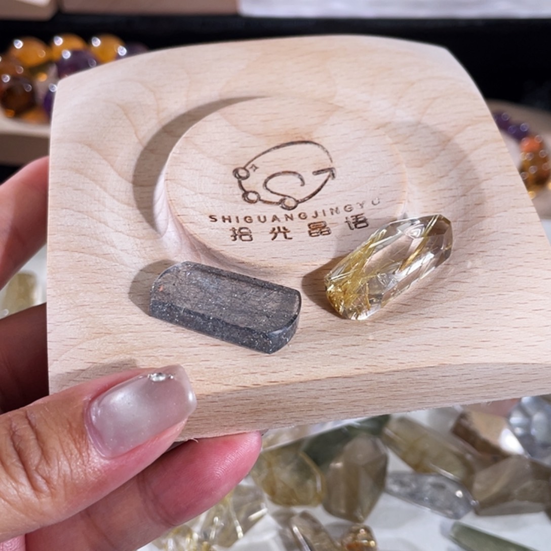 毛***毛手链水晶未镶嵌定制无事牌