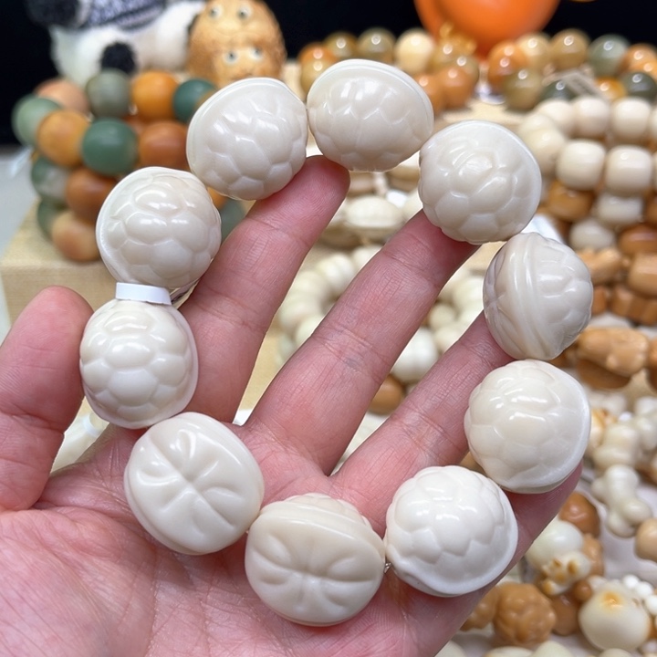 菩提根/象牙果手串象牙果富甲天下微瑕1-23-142