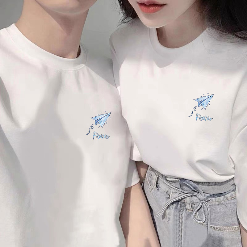 情侣装夏装小熊短袖T恤男夏季套装2025新款潮流网红ins40