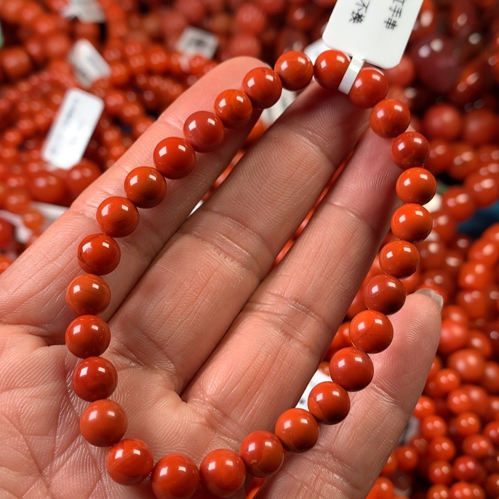 南红玛瑙手链未镶嵌