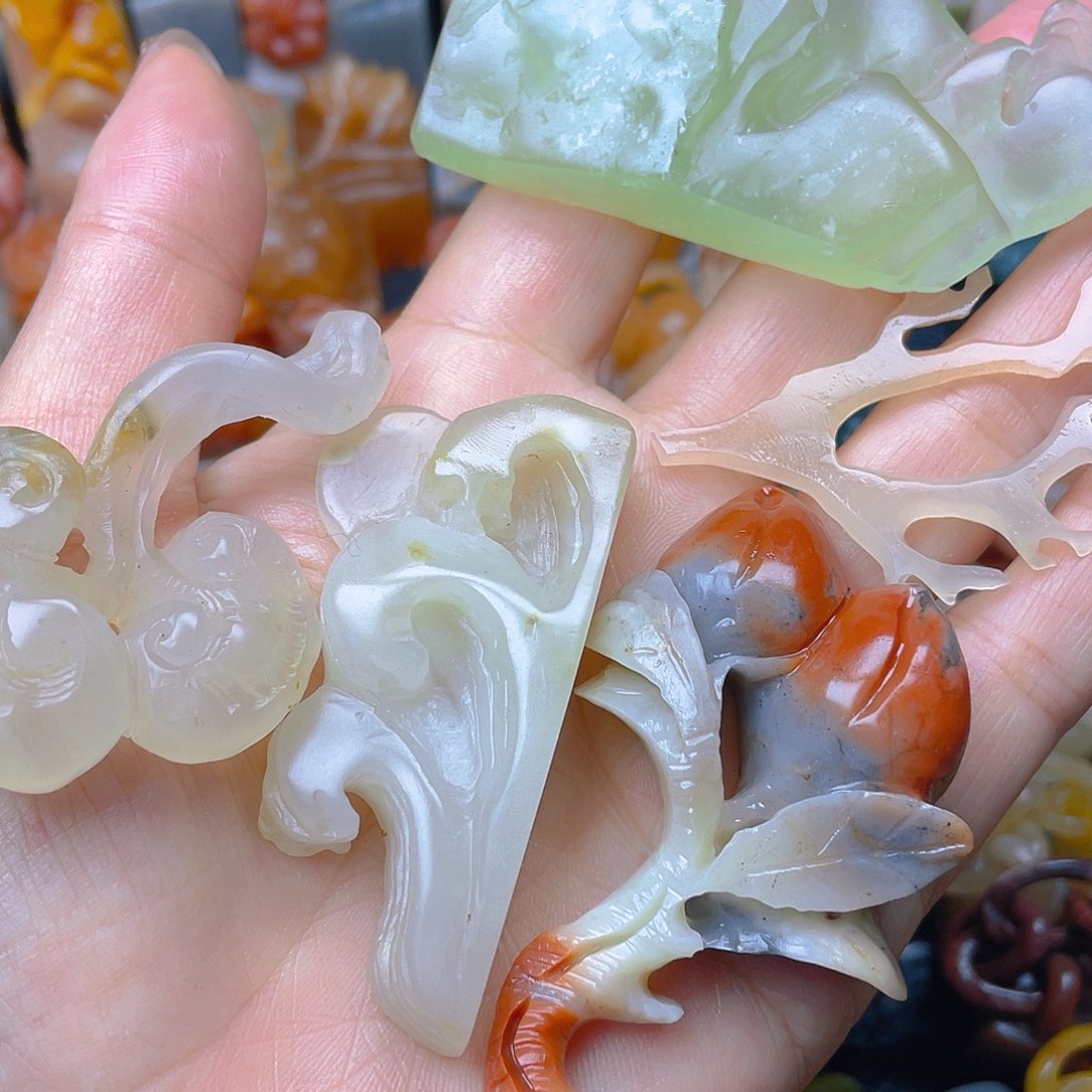 青田石印石下*茶纯手工