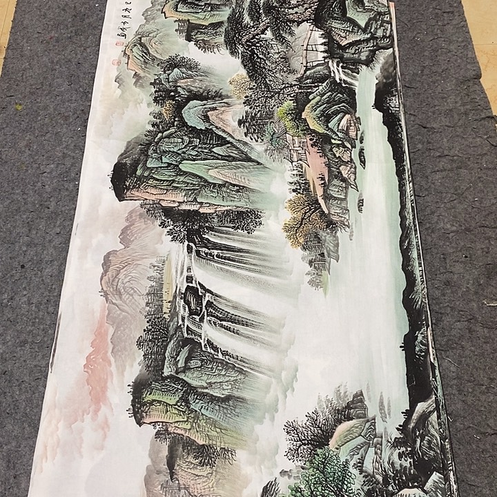 大***黑国画国画国画小六尺的
