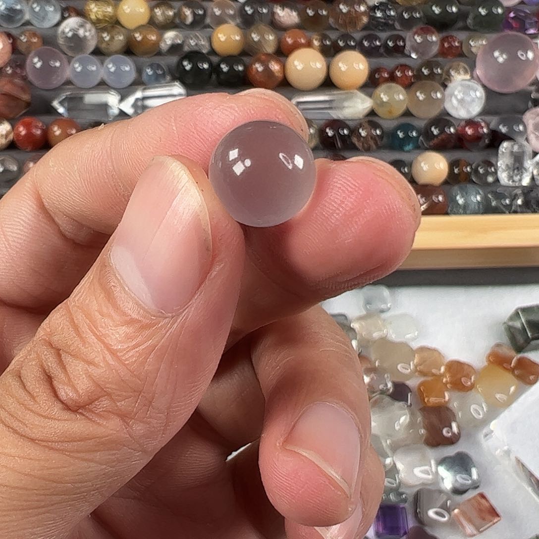 水晶手链银S925镶嵌好**意蓝兔毛水晶