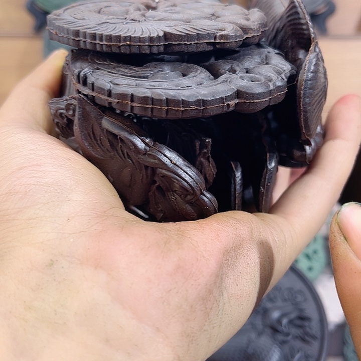 教***授泥塑咖啡香方三个金龙鱼五个九尾狐两个九尾凤凰